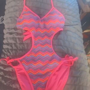 Hot pink sexy swimsuit